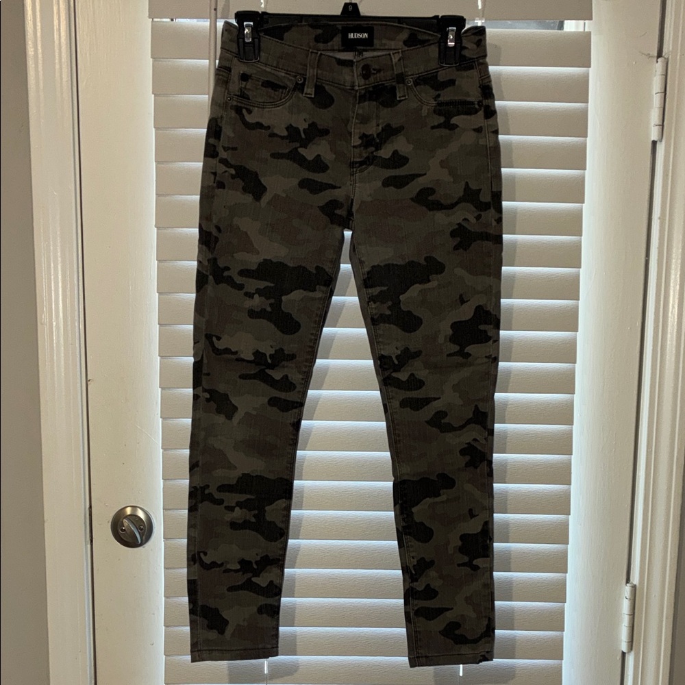 Hudson Jeans Olive Camo Denim